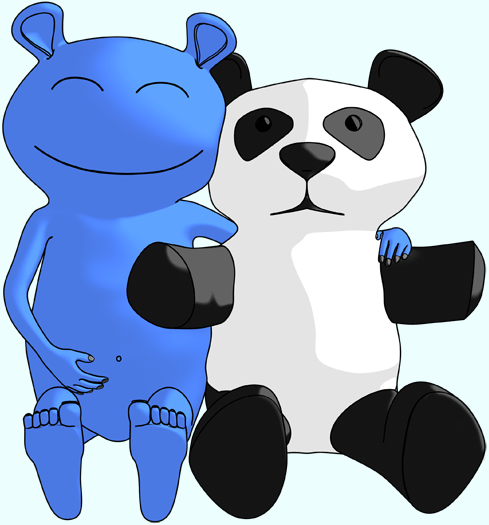 Pandaman Figur aus Ndbag Der Boogeyman